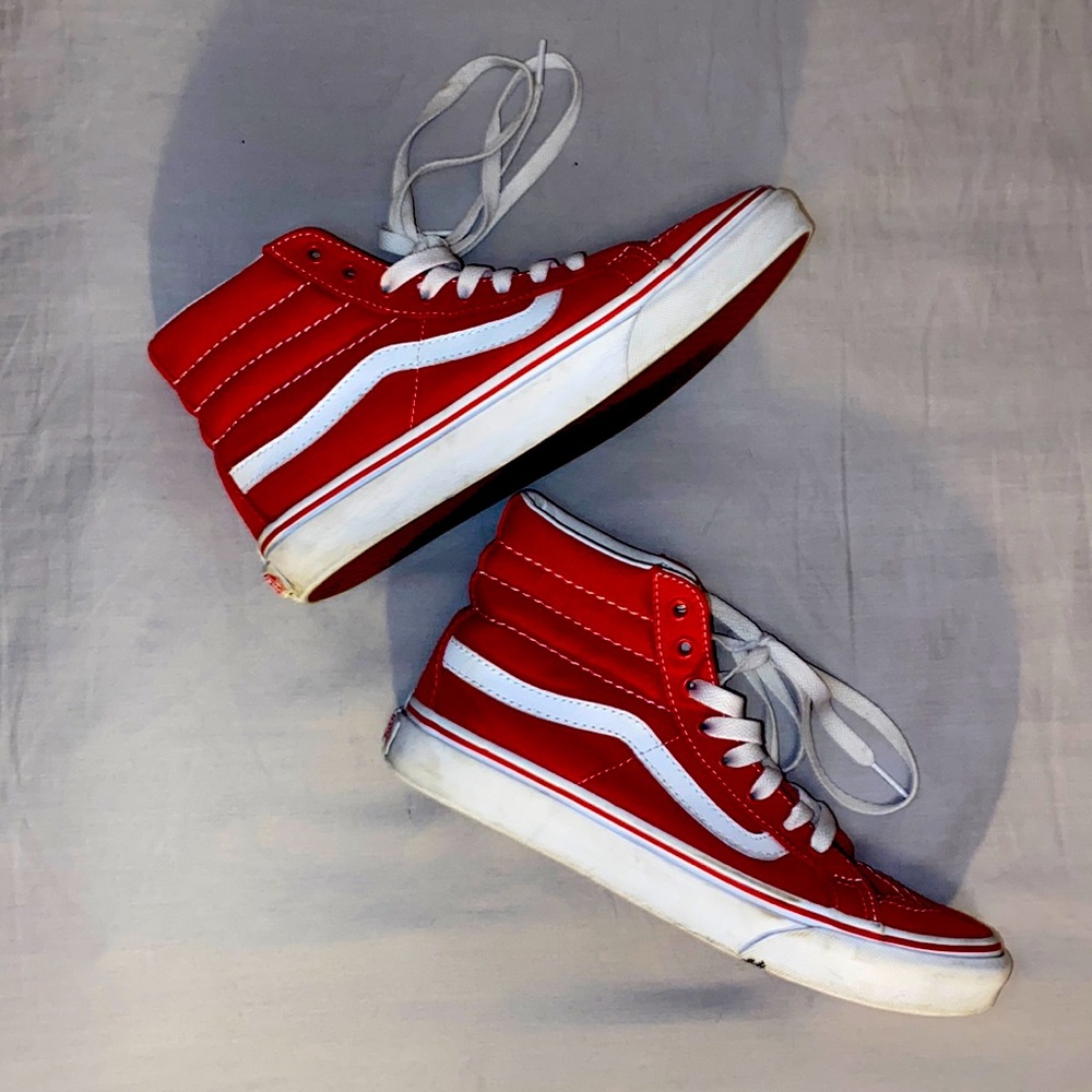 Vans Sk8-Hi (Red) 6.0 Men / 7.5 Women